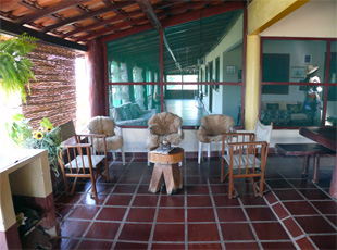 Kühle Terrasse auf Fazenda 23 de Março