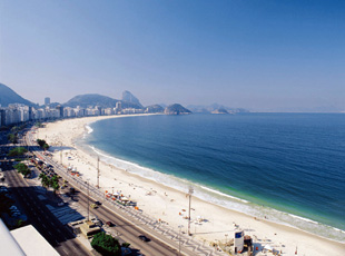 Strand von Copacabana in Rio de Janeiro